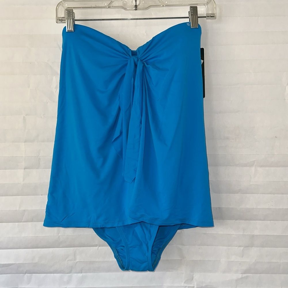 Ralph Lauren Blue One Piece Swimsuit Bathing Suit Women's Sz 8